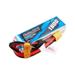 GE1-1800-3X6GT - GensAce Soaring LiPo 3S 11.1V-1800-45C(XT60) 92x31x25mm 153g G-Tech