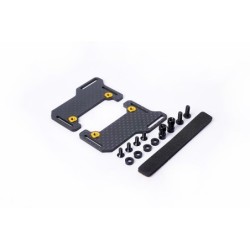 KOS04323 - Shorty Battery Mount Set Koswork 2.0mm Carbon - Optima Mid