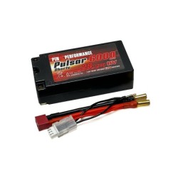 PP4-2S6000HV-5S - Pink Pulsar Shorty LiPo 2S 7.6V-6000-130C (5mm) 96.5x47.7x26mm 225g