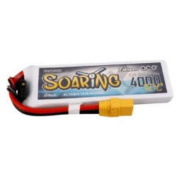 GE1-4000-2X9GT - GensAce Soaring LiPo 2S 7.4V-4000-30C (XT90) 133x41.5x15.5mm 208g GT