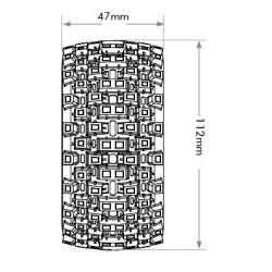 JK3105CB - Jetko EX Belted Tyre Westland SC Black wheel 12,14,17mm Hex (2)