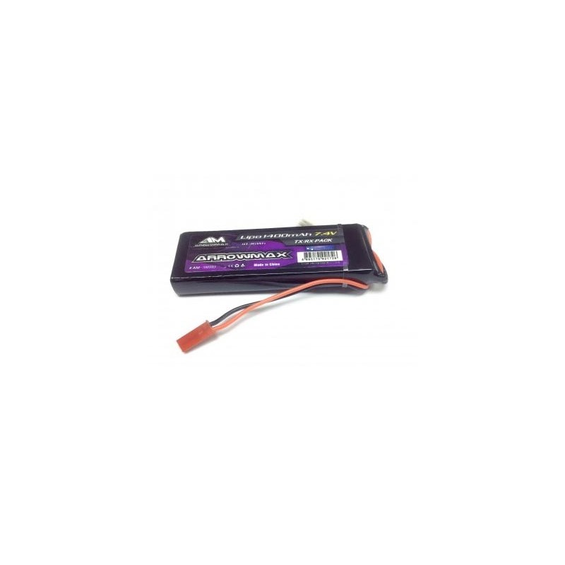 AM700993 - ARROWMAX LIPO RX GP 1400 (7.4V) LIPO battery 77x25x15mm