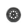 JK1804CB - Jetko EX Tyre MT Slick Super Sonic Belted 3.8" Black Wheel 17mm (2)