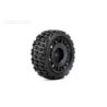 JK3202RB - Jetko EX Couragia 1/10 Touring/Rally Tyre Black Wheel 12mm Hex (4)