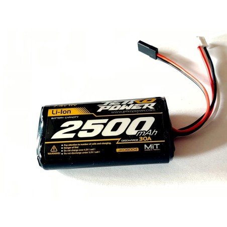 JK8004 - Jetko Power Rx Li-Ion 2S 7.4V-2500 (JR) 66x18x36mm 97g