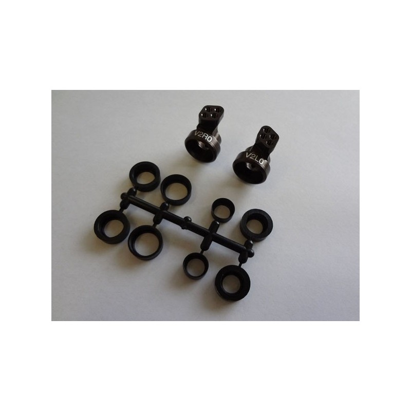 K.UMW704-0 - Rear Hub Carrier 0� Alu V2 RB5-RB6-RB7-ZX5-RT5-SC Kyosho