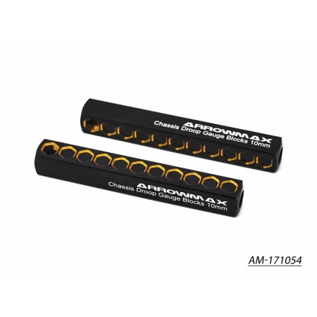 AM171054 - CHASSIS DROOP 10MM BLACK GOLDEN TOURING CAR