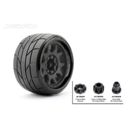 JK1604CB - Jetko EX Super Sonic LP Belted 3.8" Black Wheel MAXX 17mm (2)