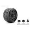 JK1604CB - Jetko EX Super Sonic LP Belted 3.8" Black Wheel MAXX 17mm (2)