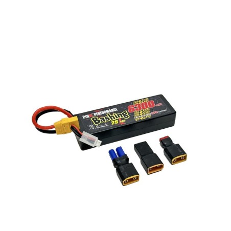 PP3-2S6300-M - Pink Bashing LiPo 2S 7.4V-6300-50C (Multi) 139x47x25mm 325g