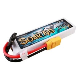 GE1-3300-3X9GT - GensAce Soaring LiPo 3S 11.1V-3300-30C(XT90) 131x42.5x19.5mm 252g GT