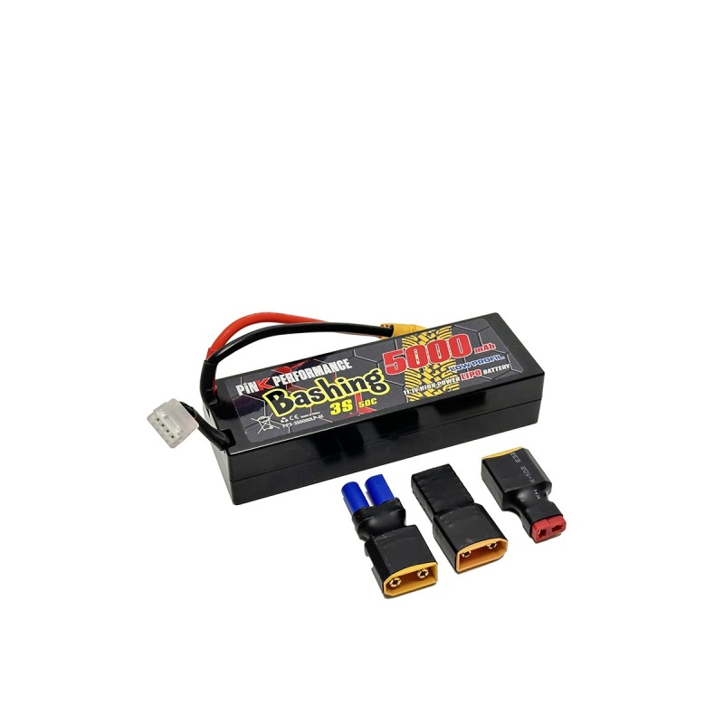 PP3-3S5000LP-M - Pink Bashing LiPo 3S 11.1V-5000-50C (Multi) LP 139x47x28mm 380g