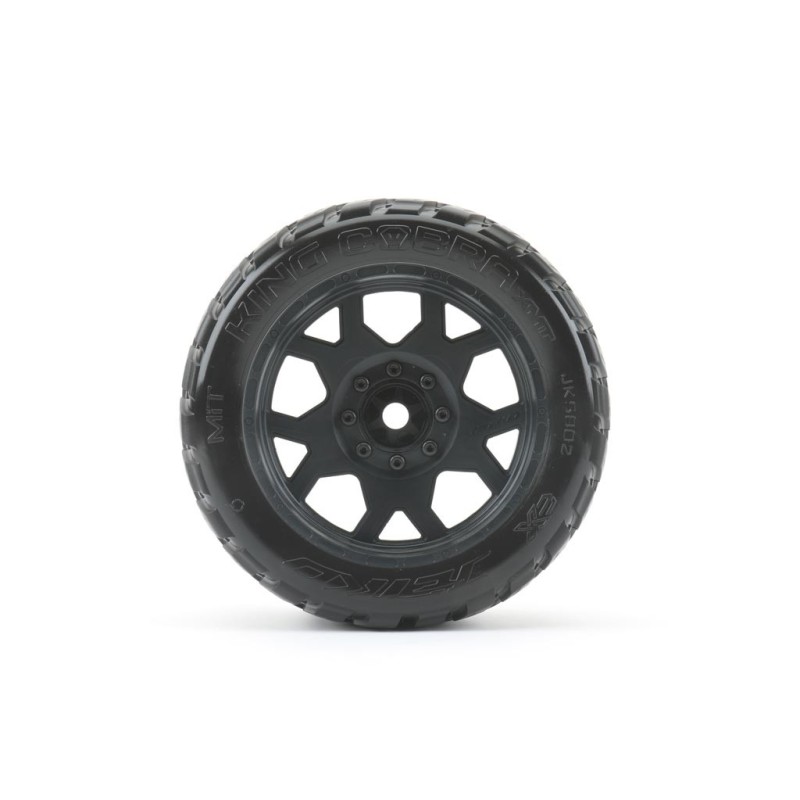 JK5802CBXMAXX - Jetko EX Tyre King Cobra Belted XMT Black Wheel TRX Xmaxx (2)