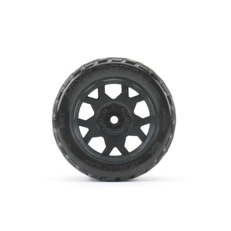 JK5802CBXMAXX - Jetko EX Tyre King Cobra Belted XMT Black Wheel TRX Xmaxx (2)