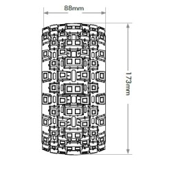 JK1904CB - Jetko EX Tyre MT Wasteland Belted 4.0" Black Wheel 12-17mm (2)