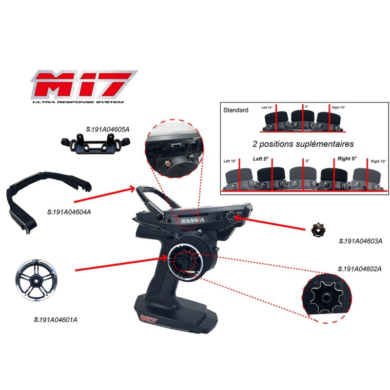 S.191A04601A - Sanwa M17 Aluminum Steering Wheel