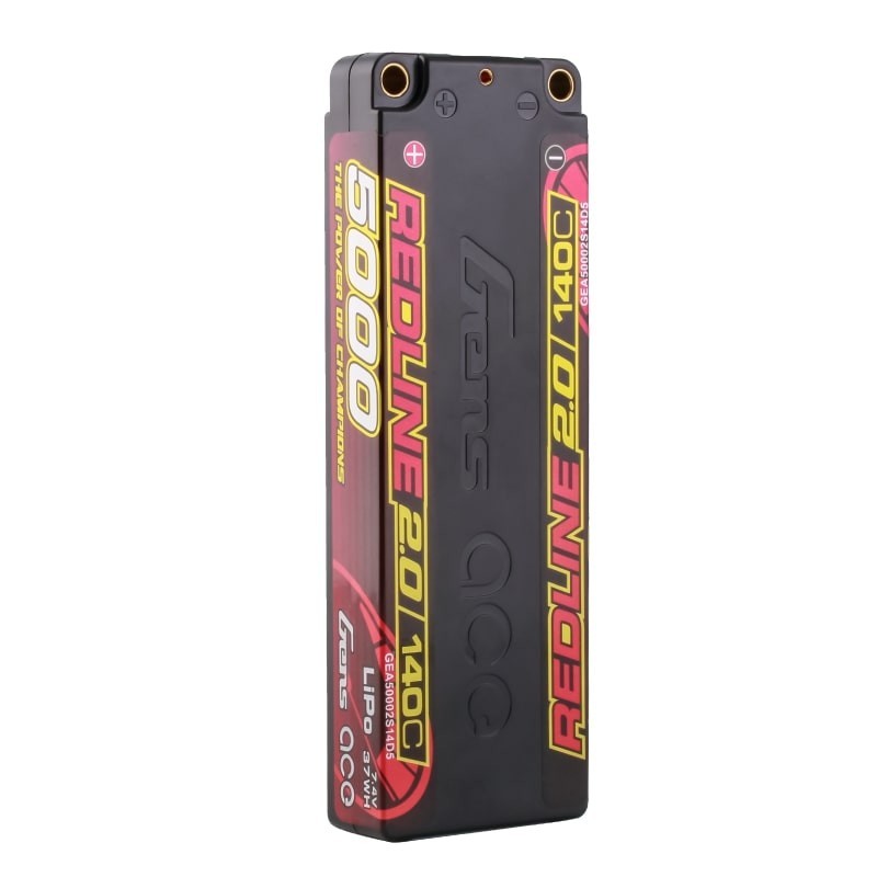 GEA50002S14D5 - GensAce Redline 2.0 Low Prof 2S HV 7.6V-140C-5000 139x47x18.5mm 224g