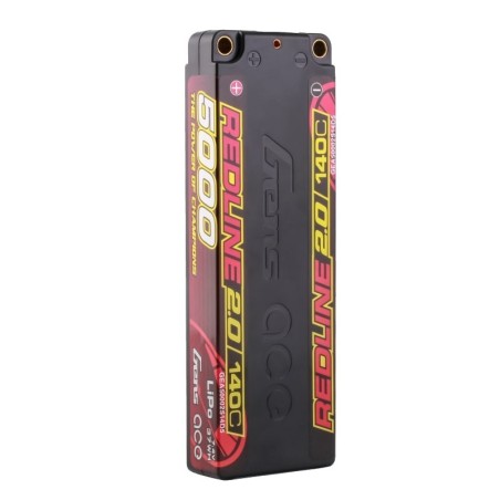 GEA50002S14D5 - GensAce Redline 2.0 Low Prof 2S HV 7.6V-140C-5000 139x47x18.5mm 224g