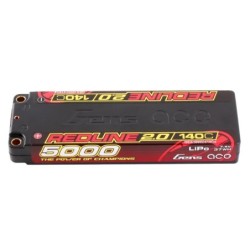 GEA50002S14D5 - GensAce Redline 2.0 Low Prof 2S HV 7.6V-140C-5000 139x47x18.5mm 224g