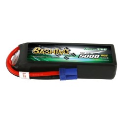 GE3-5000LP-4C5-60 - Gens ace Bashing LiPo 4S 14.8V-5000-60C (EC5) 136x42x34mm 440g Soft