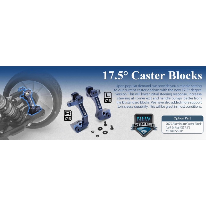 SPKF84055OP - Sparko F8 7075Aluminum Caster Block 17.5