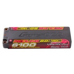 GEA61002S14D5 - GensAce Redline 2.0 Low Prof 2S HV 7.6V-140C-6100 139x47x18.5mm 226g