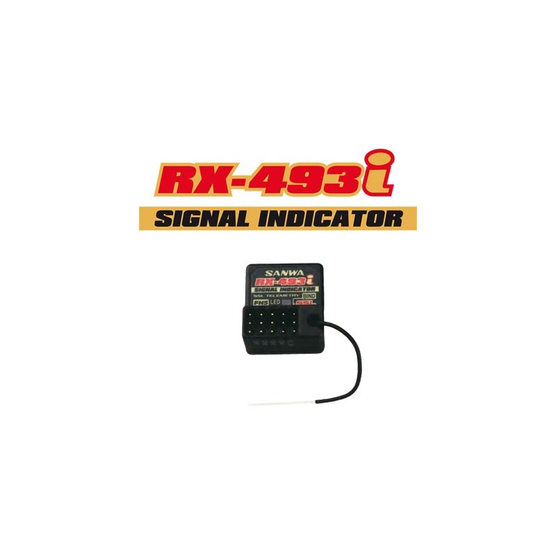 S.107A41376A - Receiver RX-493i 4 chanels 2,4GHZ FH5 SXR Waterproof