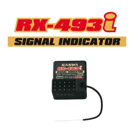 S.107A41376A - Receiver RX-493i 4 chanels 2,4GHZ FH5 SXR Waterproof