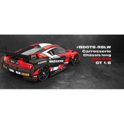 BDGT8-R8LW - Bitty Design AR8-GT3 1:8 GT Body for LWB uncut unpainted (1mm)