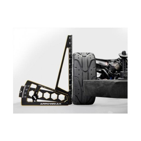 AM171098 - Ultra Camber Gaurge For 1/8th Black Golden