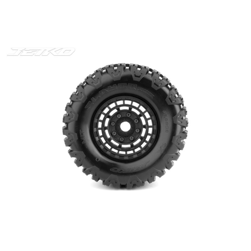 JK5803CB - Jetko EX Tyre XMT Slayer Belted Black Wheel 24mm Xmaxx & Kraton(2)