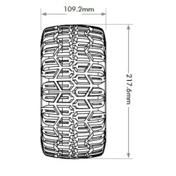 JK5803CB - Jetko EX Tyre XMT Slayer Belted Black Wheel 24mm Xmaxx & Kraton(2)