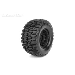 JK5803CB - Jetko EX Tyre XMT Slayer Belted Black Wheel 24mm Xmaxx & Kraton(2)