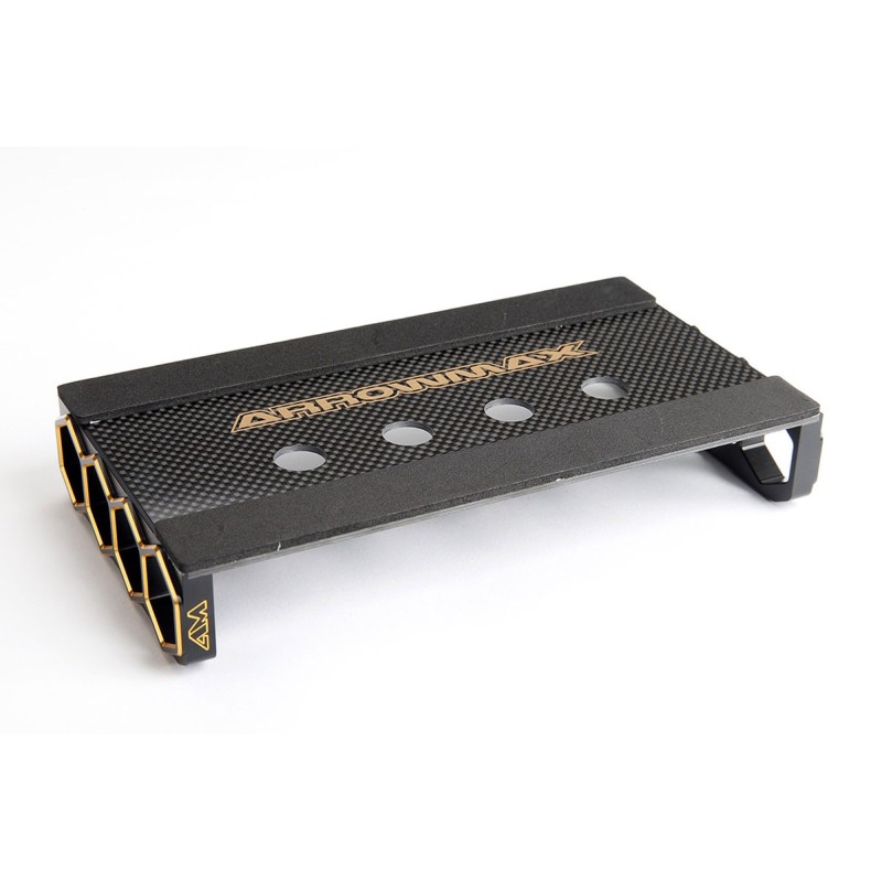 AM171030 - CAR STAND ONROAD 1/10 BLACK GOLDEN CARBON