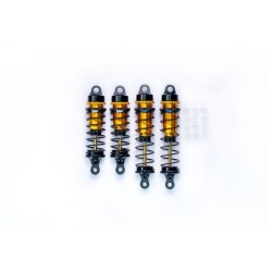 KOS04191-5 - Koswork RC10 Big Bore 12mm Buggy Shock Set (F&R) (4) Gold/Black