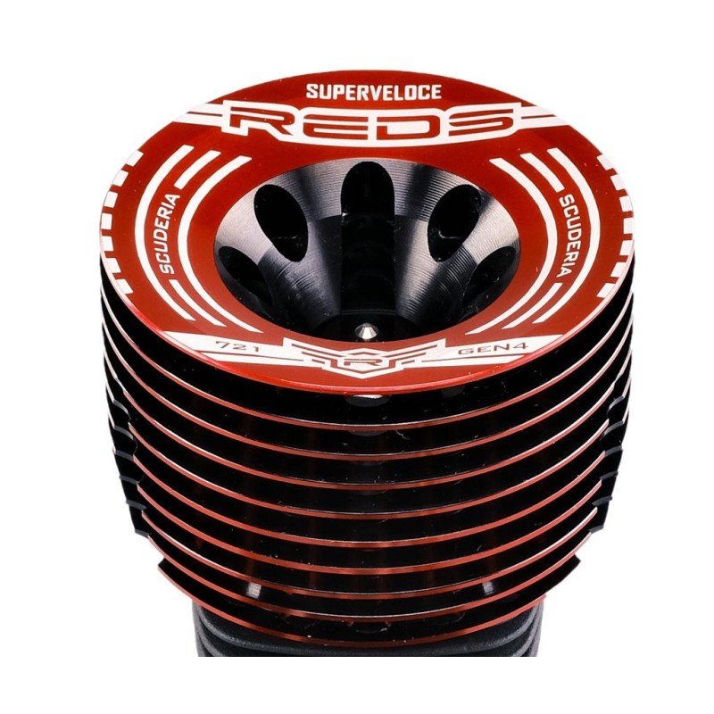 REDER210181 - Cooling head 3.5cc 721 S Superveloce Gen4 Red Black