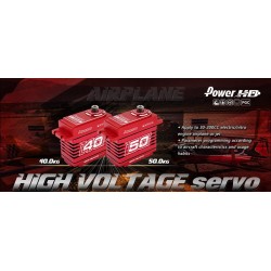 HD-A-50CHV - Power HD A-50CHV Plane Coreless alu case HV Prog (50kg/0.16s)