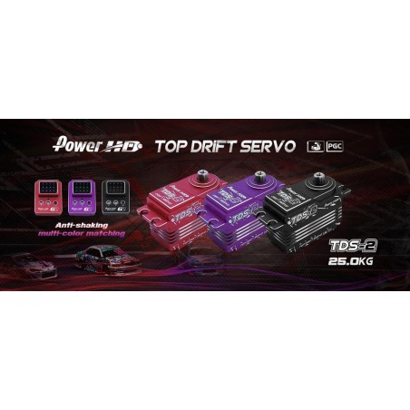 HD-TDS-2P - Servo Power HD TDS-2 Purple Low Profil Drift HV (25kg/0.09s)
