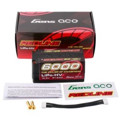 GEA60004S14S - GensAce Redline 2.0 Shorty 4S HV 15.2V-140C-6000 98x47x47mm 410g