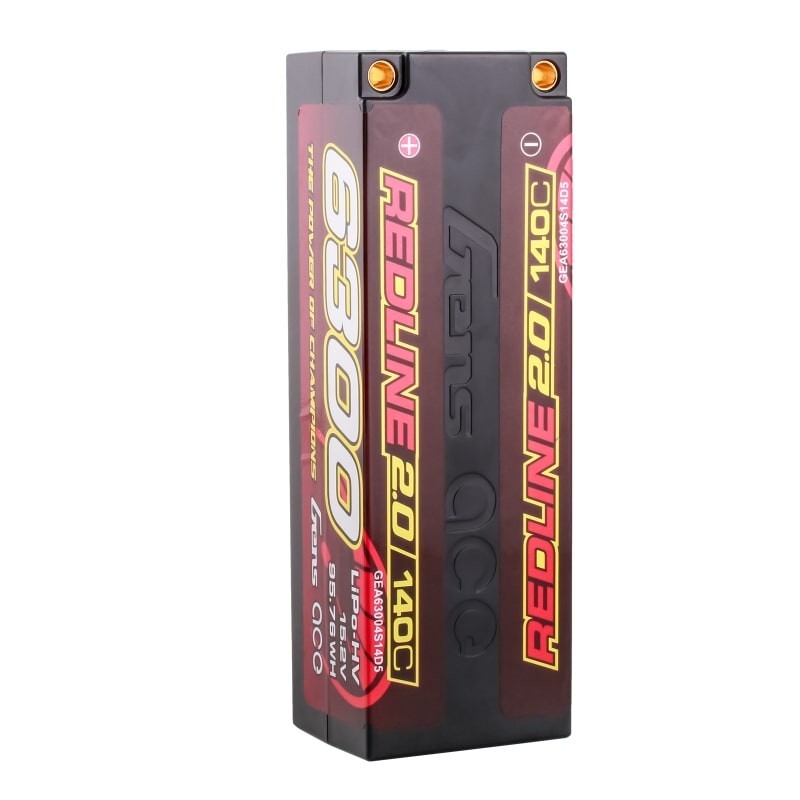 GEA63004S14D5 - GensAce Redline 2.0 4S HV 15.2V-140C-6300 139x47x37mm 452g