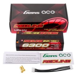GEA63004S14D5 - GensAce Redline 2.0 4S HV 15.2V-140C-6300 139x47x37mm 452g