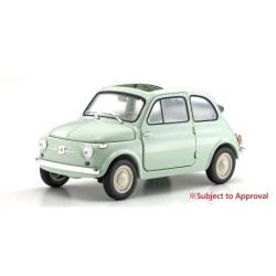 KS08966LG - Kyosho 1:18 Fiat Nuova 500 Green Clear