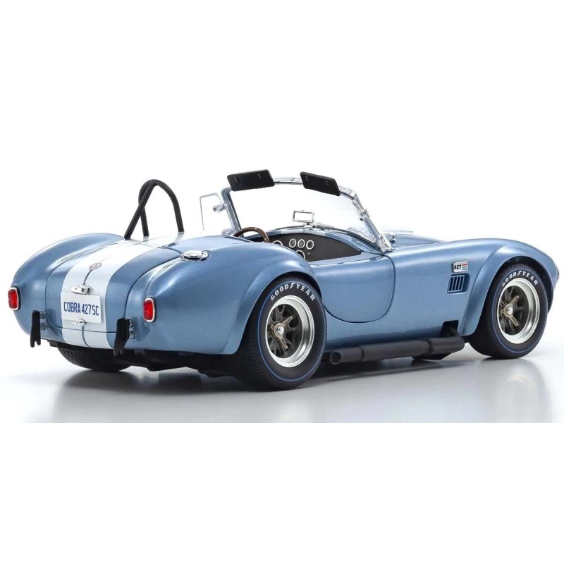 KS08048SBL - Kyosho 1:18 Shelby Cobra 427 S/C Spider 1962 Light Blue-White