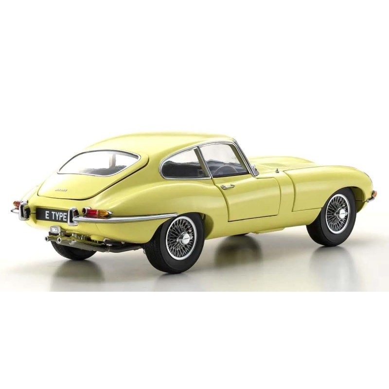 KS08954LY - Kyosho 1:18 Jaguar E-Type 3.8L Coupe MK1 1961 Pale Primose