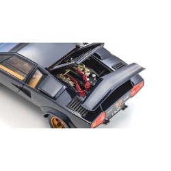KS08320D - Kyosho 1:18 Lamborghini Countach LP500S Walter Wolf 1982 Dark Blue