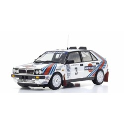 KS08960E - Kyosho 1:18 Lancia Delta HF 4WD Olympus Rally 1987 Martini Rossi Nr.3