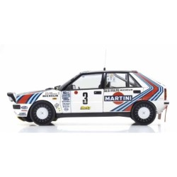 KS08960F - Kyosho 1:18 Lancia Delta HF 4WD Rally Monte Carlo 1988 Martini Nr.3