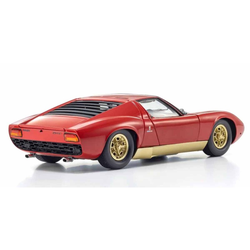 KS08314R - Kyosho 1:18 Lamborghini Miura P400 1968 Red-Gold