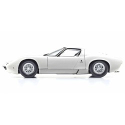 KS08314W - Kyosho 1:18 Lamborghini Miura P400 1968 White-Silver
