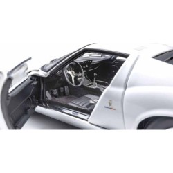 KS08314W - Kyosho 1:18 Lamborghini Miura P400 1968 White-Silver